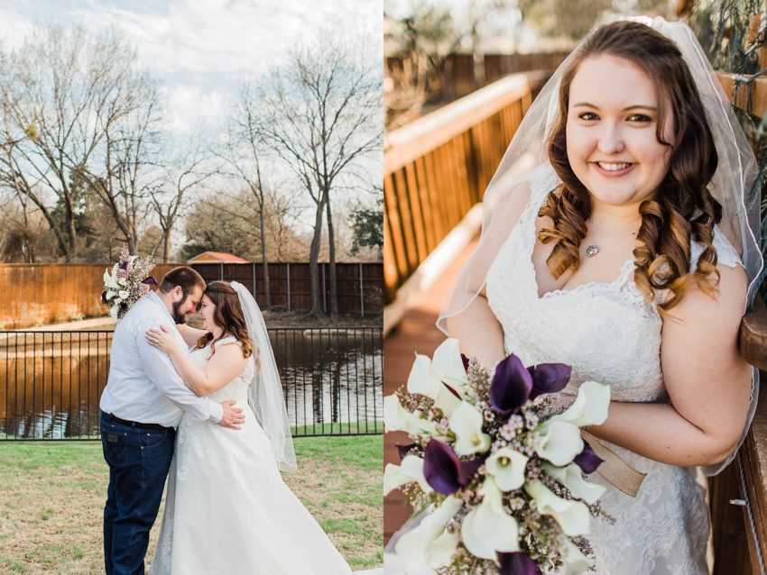 Purple and Silver Rustic Wedding (Garland, Texas) | Becca Sue Photography - www.beccasuephotography.com