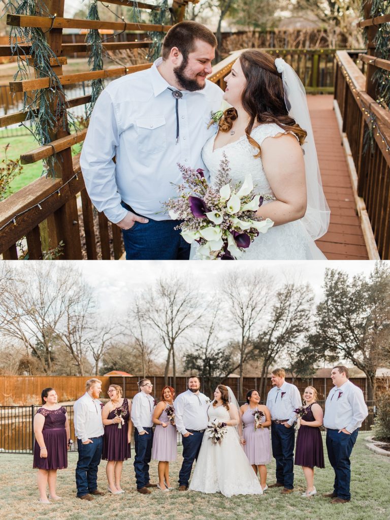 Purple and Silver Rustic Wedding (Garland, Texas) | Becca Sue Photography - www.beccasuephotography.com