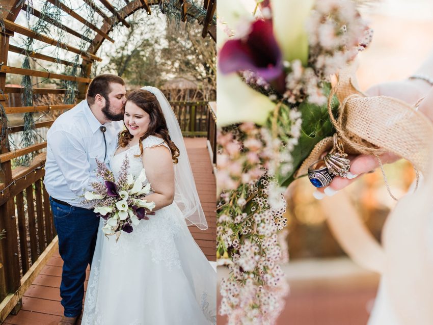 Purple and Silver Rustic Wedding (Garland, Texas) | Becca Sue Photography - www.beccasuephotography.com