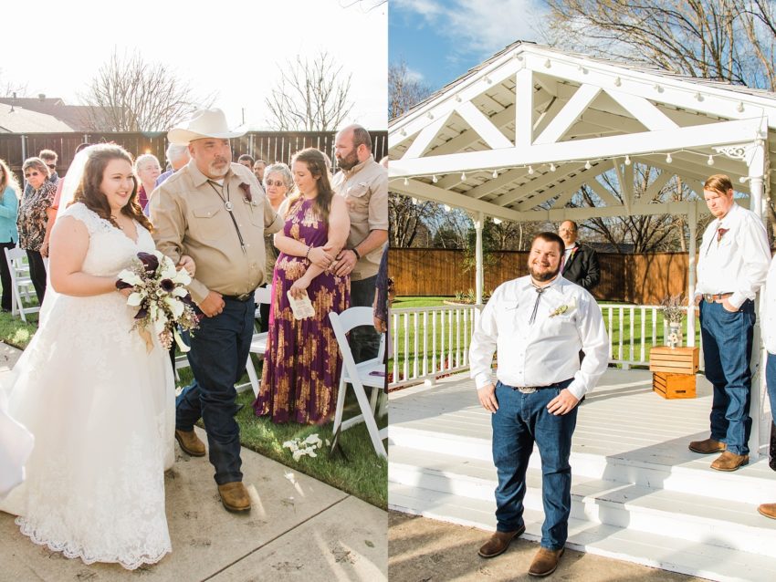 Purple and Silver Rustic Wedding (Garland, Texas) | Becca Sue Photography - www.beccasuephotography.com