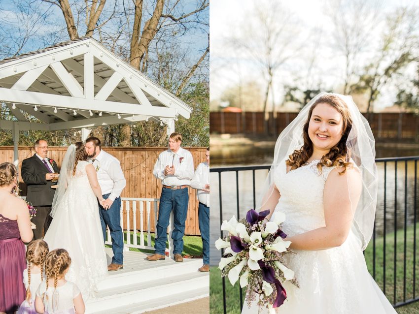 Purple and Silver Rustic Wedding (Garland, Texas) | Becca Sue Photography - www.beccasuephotography.com