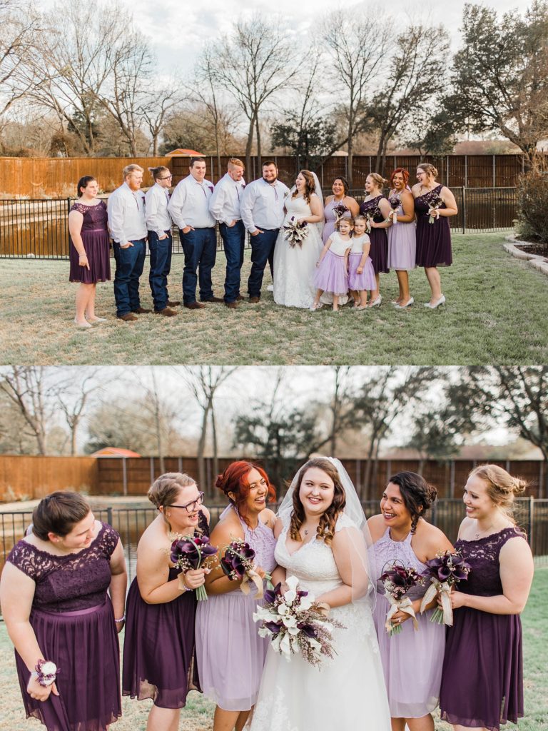 Purple and Silver Rustic Wedding (Garland, Texas) | Becca Sue Photography - www.beccasuephotography.com