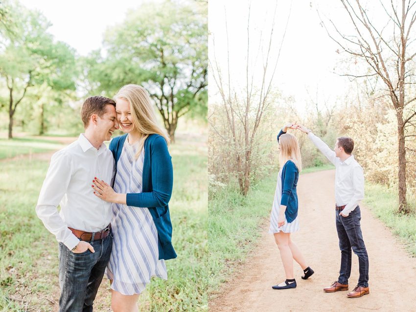 Joyful Spring Engagement Session (Mansfield, Texas)