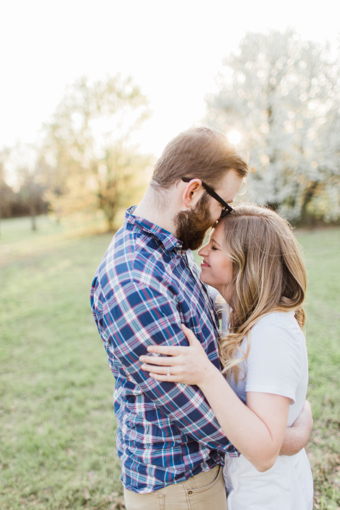 White Blossoms Engagement Session (Euless, Texas)