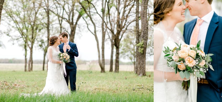 Peach and Sage Spring Wedding (Axtell, Texas) | Becca Sue Photography - www.beccasuephotography.com