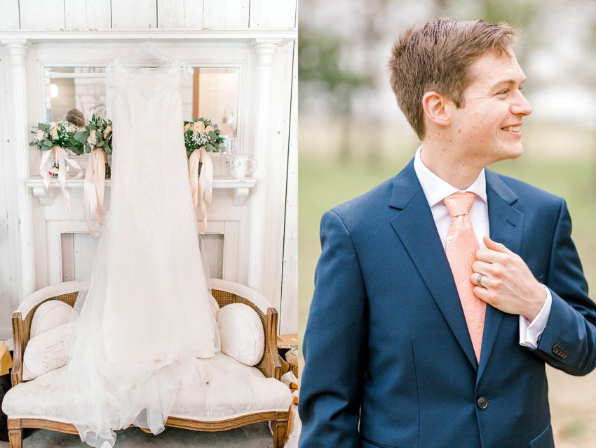 Peach and Sage Spring Wedding (Axtell, Texas) | Becca Sue Photography - www.beccasuephotography.com
