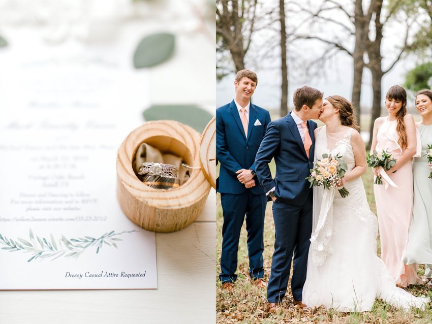 Peach and Sage Spring Wedding (Axtell, Texas) | Becca Sue Photography - www.beccasuephotography.com