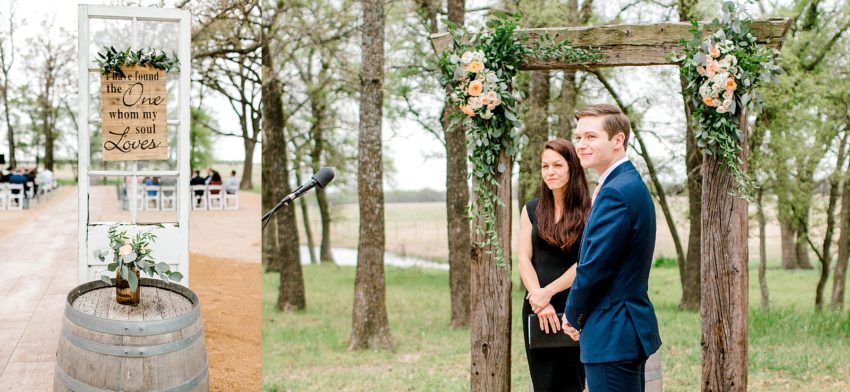 Peach and Sage Spring Wedding (Axtell, Texas) | Becca Sue Photography - www.beccasuephotography.com