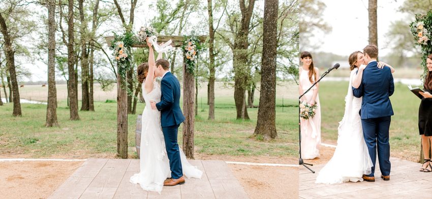 Peach and Sage Spring Wedding (Axtell, Texas) | Becca Sue Photography - www.beccasuephotography.com