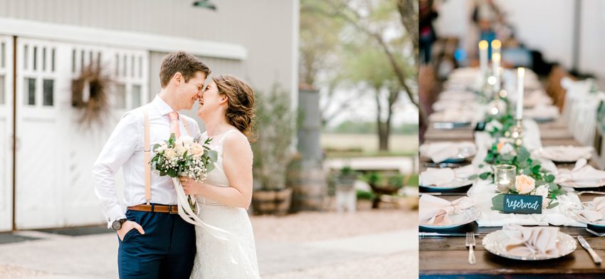 Peach and Sage Spring Wedding (Axtell, Texas) | Becca Sue Photography - www.beccasuephotography.com