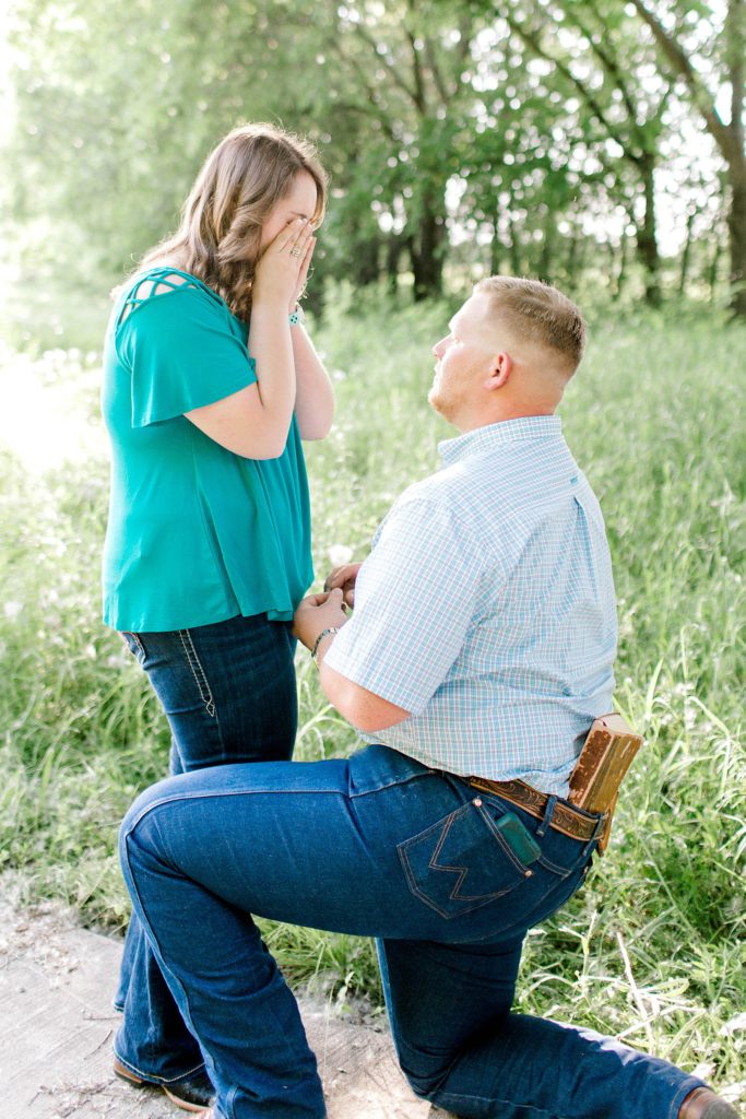 Surprise Spring Proposal (Denton, Texas) | Becca Sue Photography - www.beccasuephotography.com