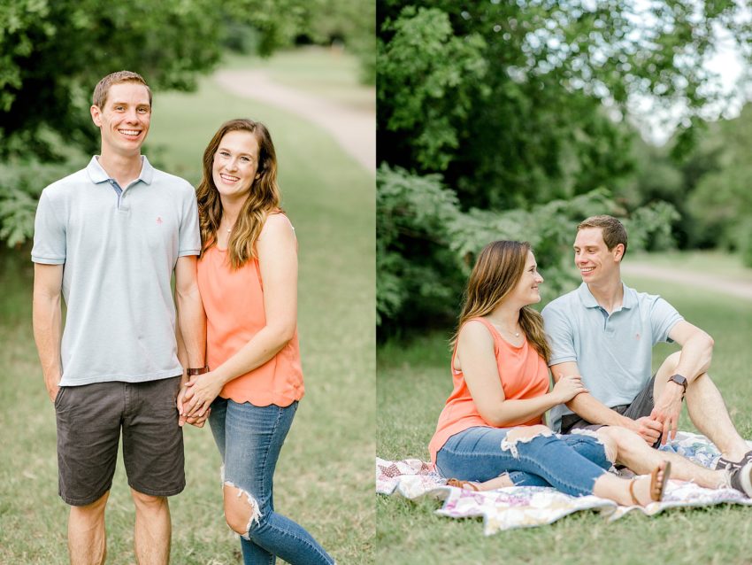 Romantic Creek Engagement Session (Flower Mound, Texas) | Becca Sue Photography - www.beccasuephotography.com