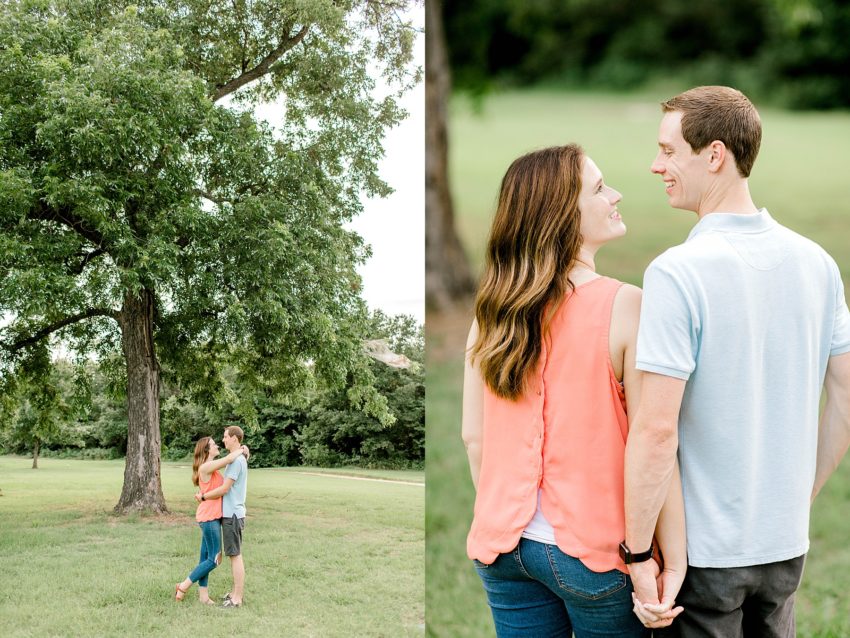Romantic Creek Engagement Session (Flower Mound, Texas) | Becca Sue Photography - www.beccasuephotography.com