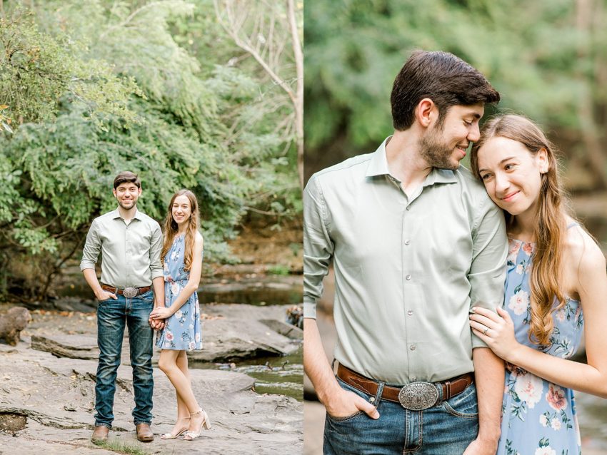 Summer Creek Engagement Session (Flower Mound, Texas) | Becca Sue Photography - www.beccasuephotography.com