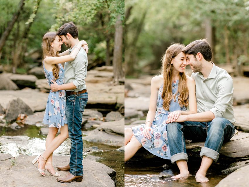 Summer Creek Engagement Session (Flower Mound, Texas) | Becca Sue Photography - www.beccasuephotography.com