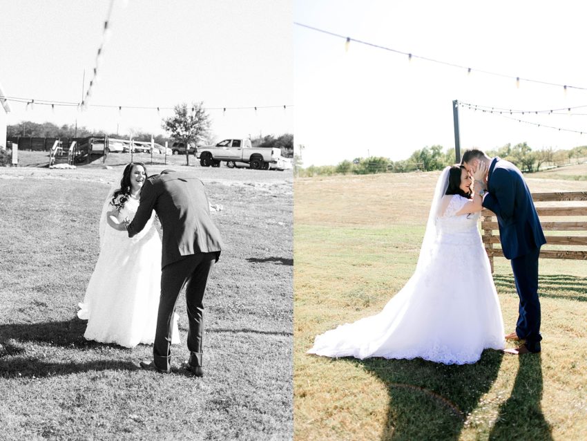 Navy and Blush Fall Wedding (Krum, Texas) | Becca Sue Photography - www.beccasuephotography.com