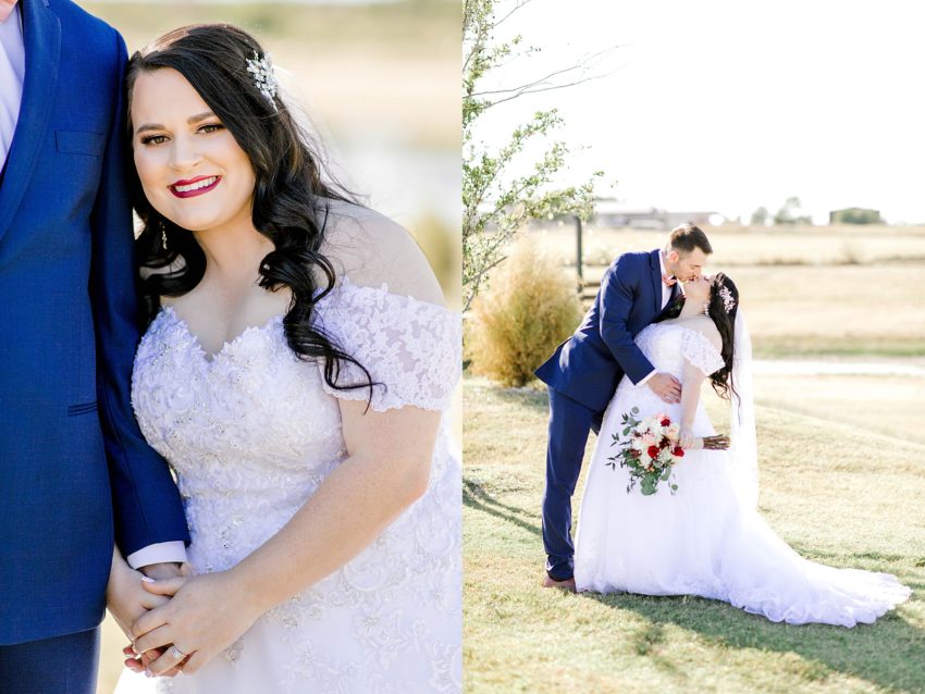 Navy and Blush Fall Wedding (Krum, Texas) | Becca Sue Photography - www.beccasuephotography.com