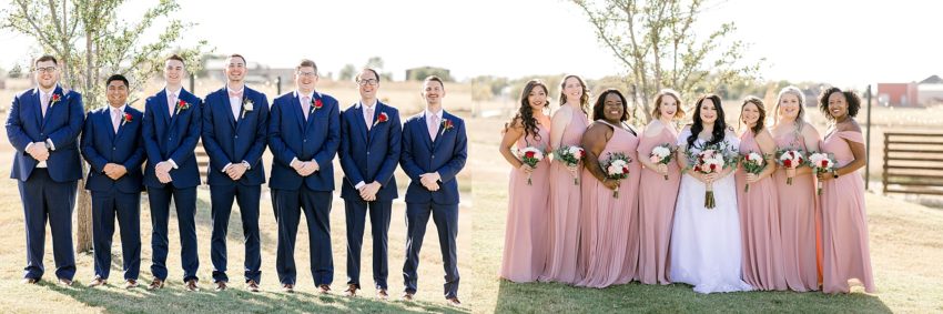 Navy and Blush Fall Wedding (Krum, Texas) | Becca Sue Photography - www.beccasuephotography.com