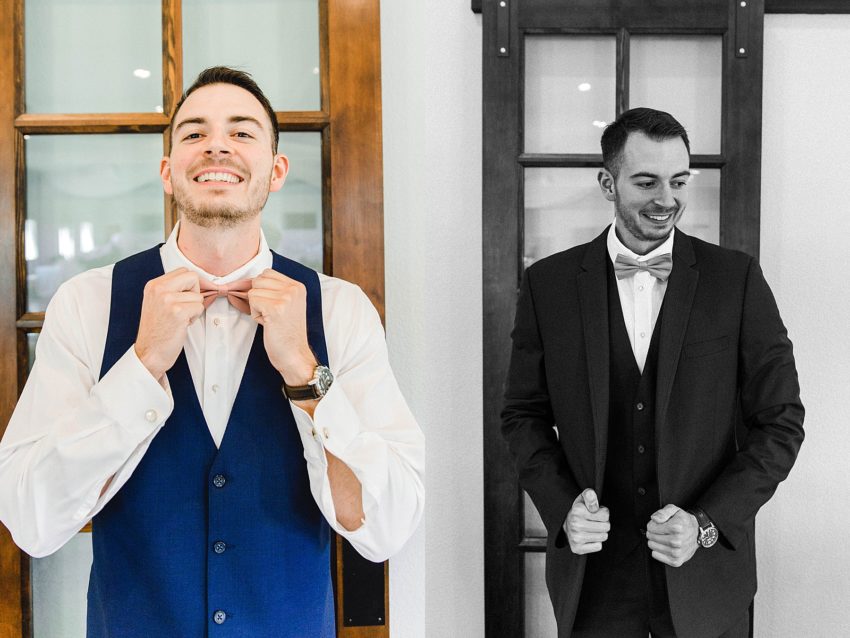 Navy and Blush Fall Wedding (Krum, Texas) | Becca Sue Photography - www.beccasuephotography.com