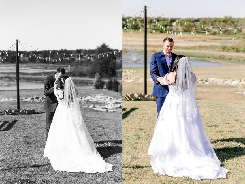 Navy and Blush Fall Wedding (Krum, Texas) | Becca Sue Photography - www.beccasuephotography.com