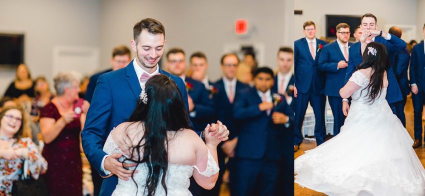 Navy and Blush Fall Wedding (Krum, Texas) | Becca Sue Photography - www.beccasuephotography.com