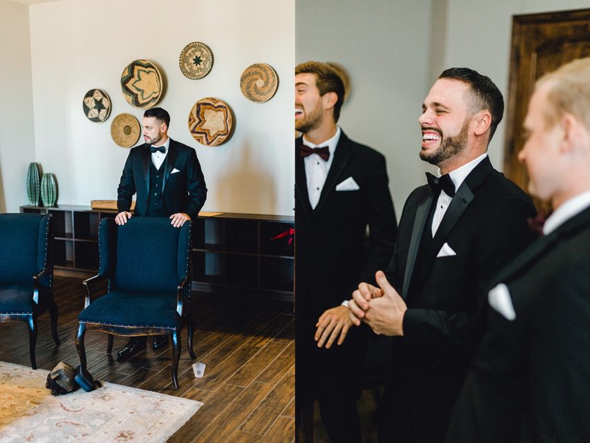 Black and Burgundy Winter Wedding (Grapevine, Texas) | Becca Sue Photography - www.beccasuephotography.com