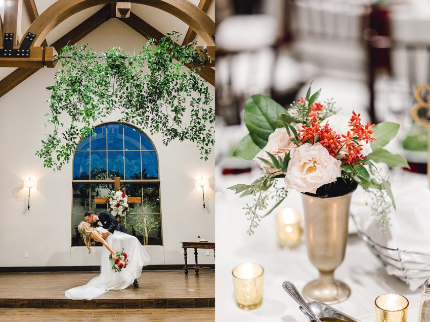 Black and Burgundy Winter Wedding (Grapevine, Texas) | Becca Sue Photography - www.beccasuephotography.com