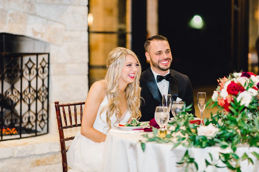 Black and Burgundy Winter Wedding (Grapevine, Texas) | Becca Sue Photography - www.beccasuephotography.com