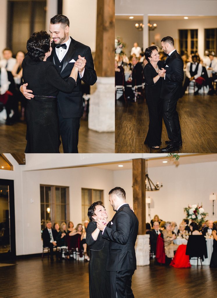 Black and Burgundy Winter Wedding (Grapevine, Texas) | Becca Sue Photography - www.beccasuephotography.com