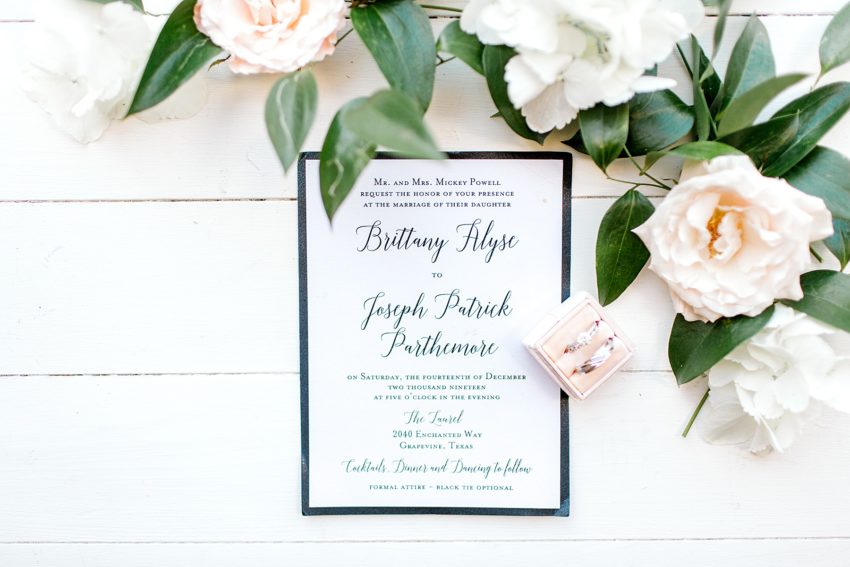 Black and Burgundy Winter Wedding (Grapevine, Texas) | Becca Sue Photography - www.beccasuephotography.com