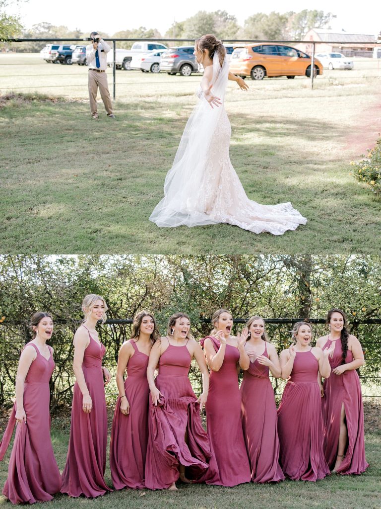Romantic Mauve Fall Wedding - Bonham, Texas | read more at beccasuephotography.com