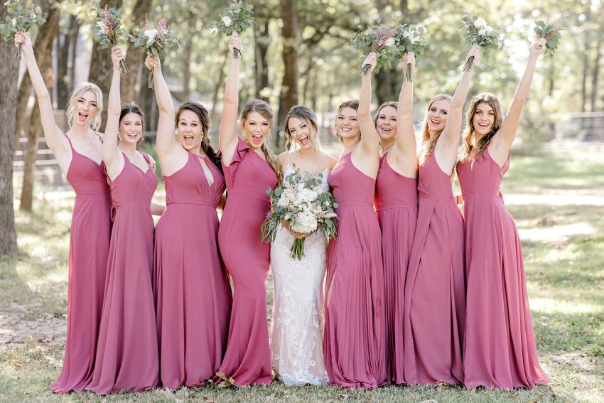 Romantic Mauve Fall Wedding - Bonham, Texas | read more at beccasuephotography.com