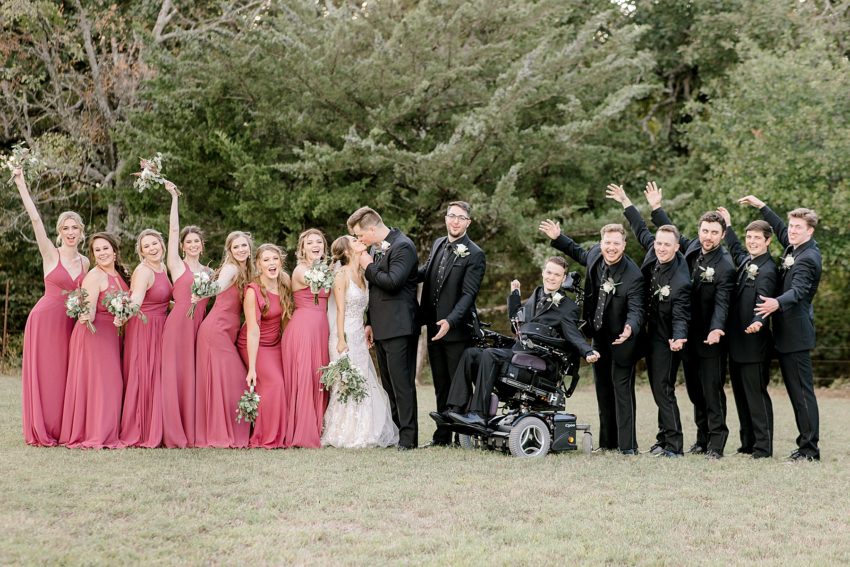 Romantic Mauve Fall Wedding - Bonham, Texas | read more at beccasuephotography.com