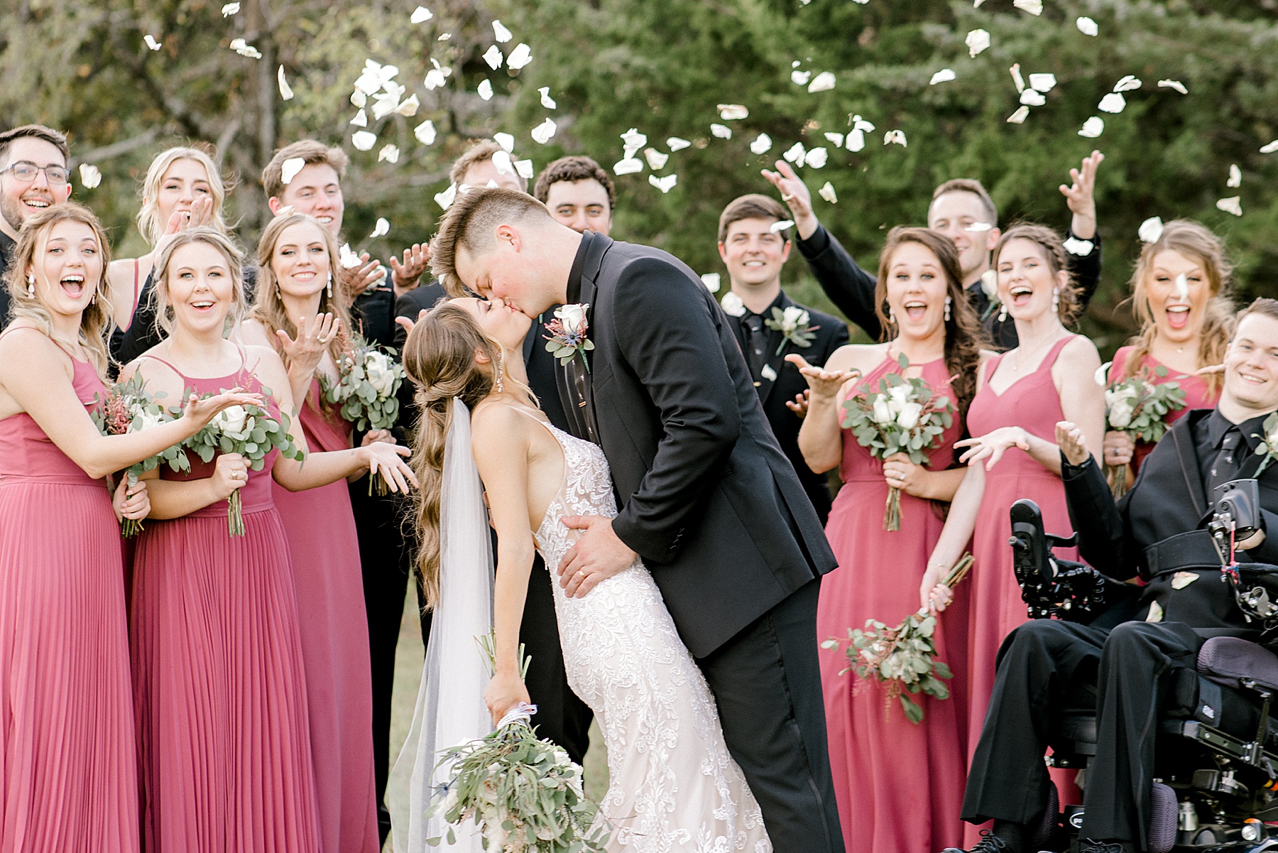 Romantic Mauve Fall Wedding - Bonham, Texas | read more at beccasuephotography.com