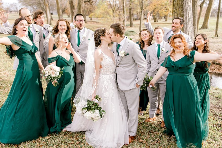 Green and Gray Winter Wedding (Waxahachie, Texas) | read more at beccasuephotography.com